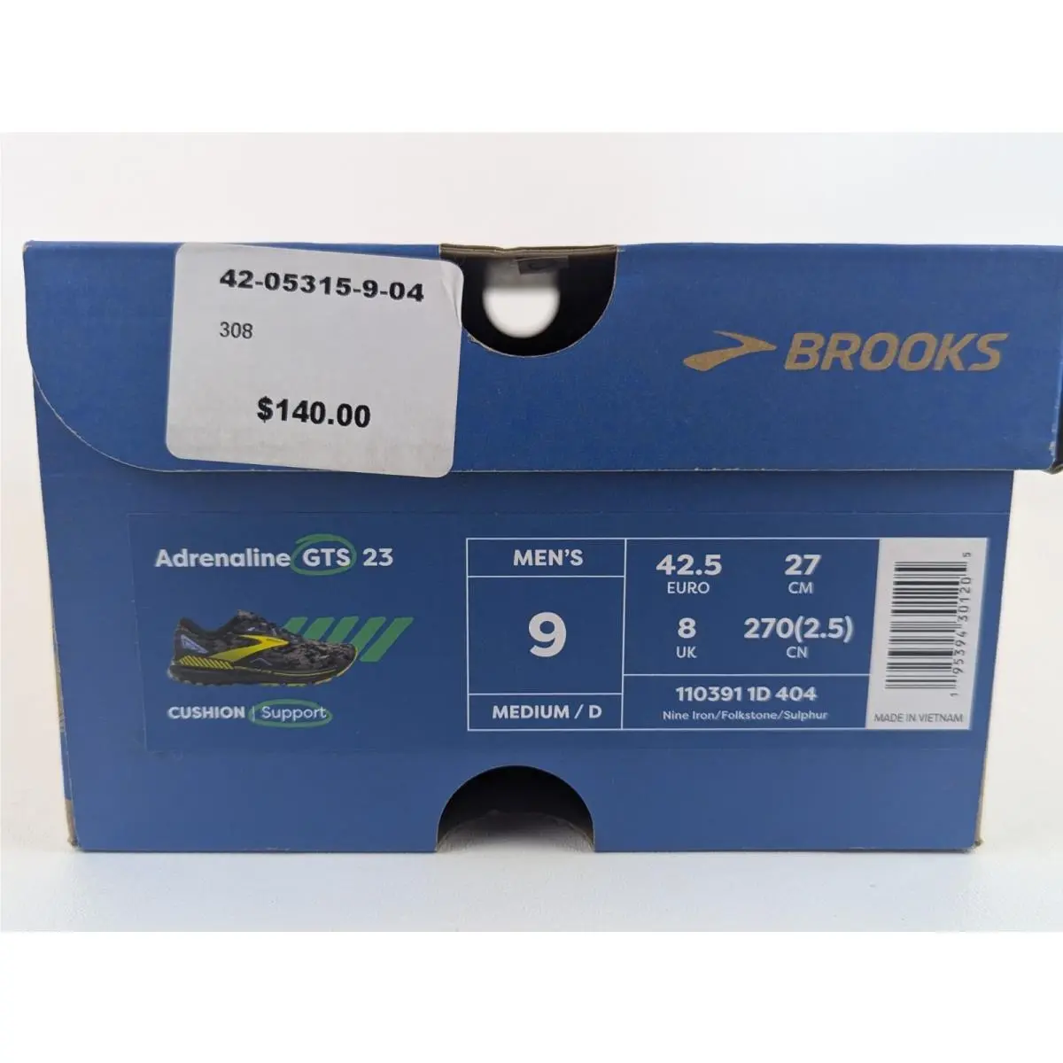 Brooks shoes - Brooks Adrenaline GTS 23 - Adrenaline GTS - 1103911d404 - Black Yellow 7