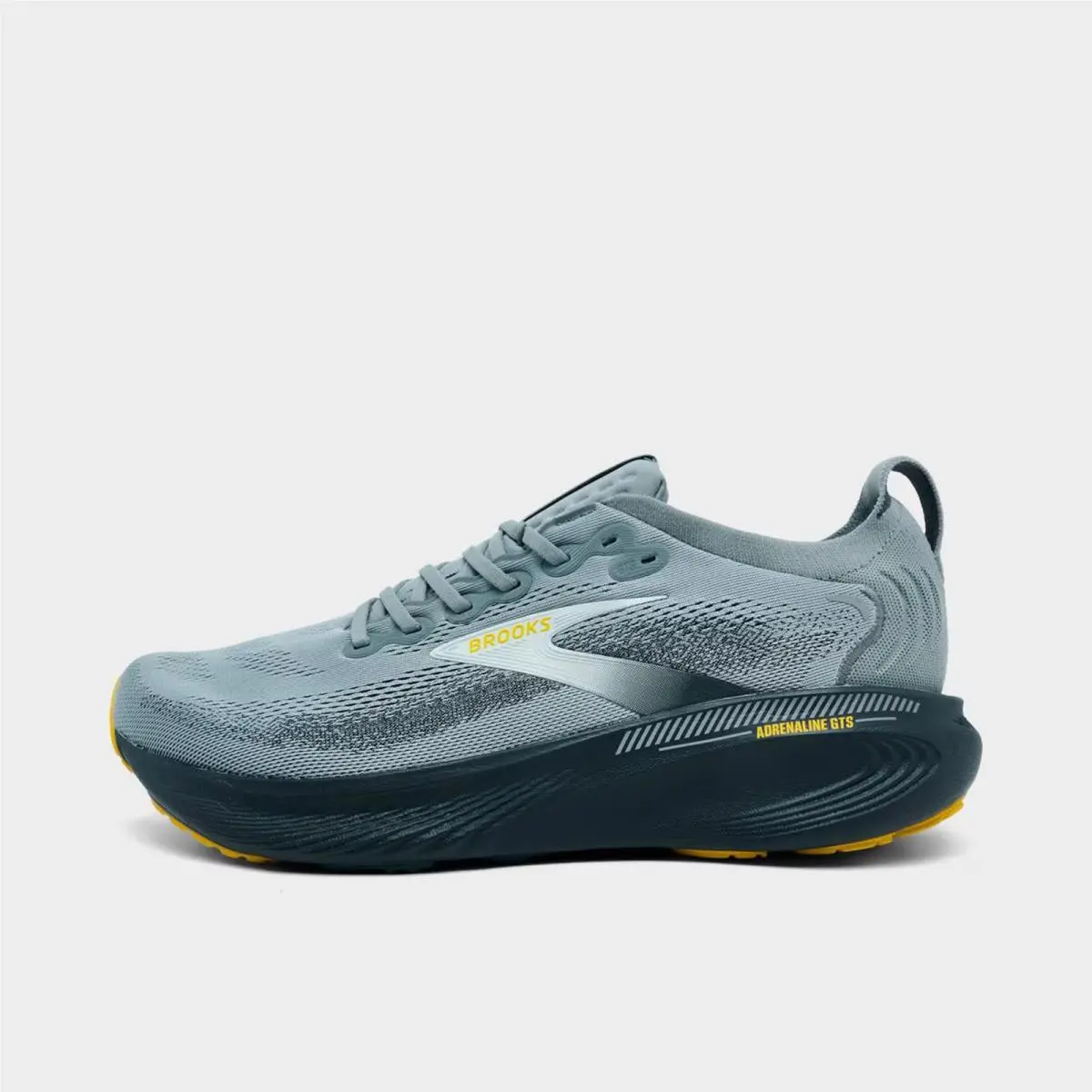 Men`s Brooks Adrenaline Gts 25 Running Shoes Primer Grey/ebony/jade 1104541D 044
