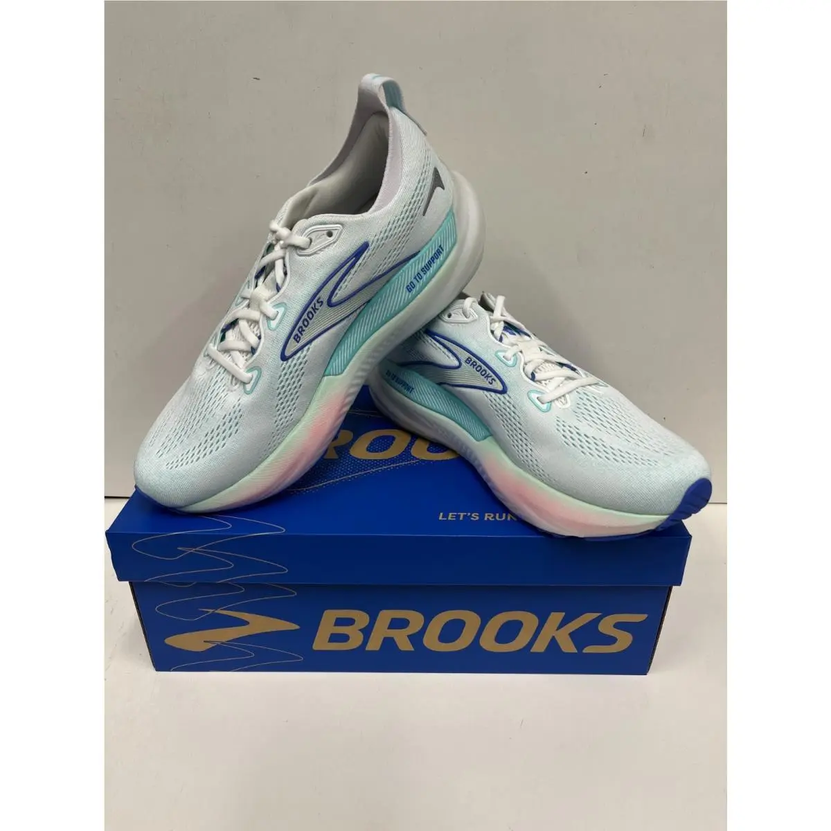 Brooks shoes - Brooks Glycerin GTS 22 - Glycerin GTS - White/Limpet Shell/Amparo Blue (110) 7