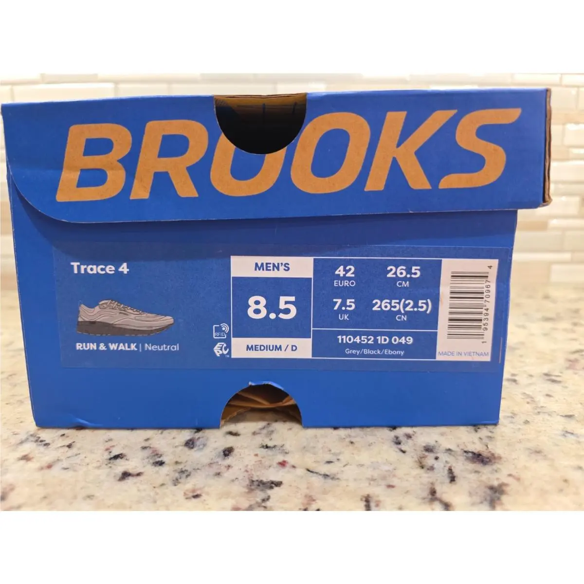 Brooks shoes - Brooks Trace 4 - Trace - Grey/Black/Ebony 6