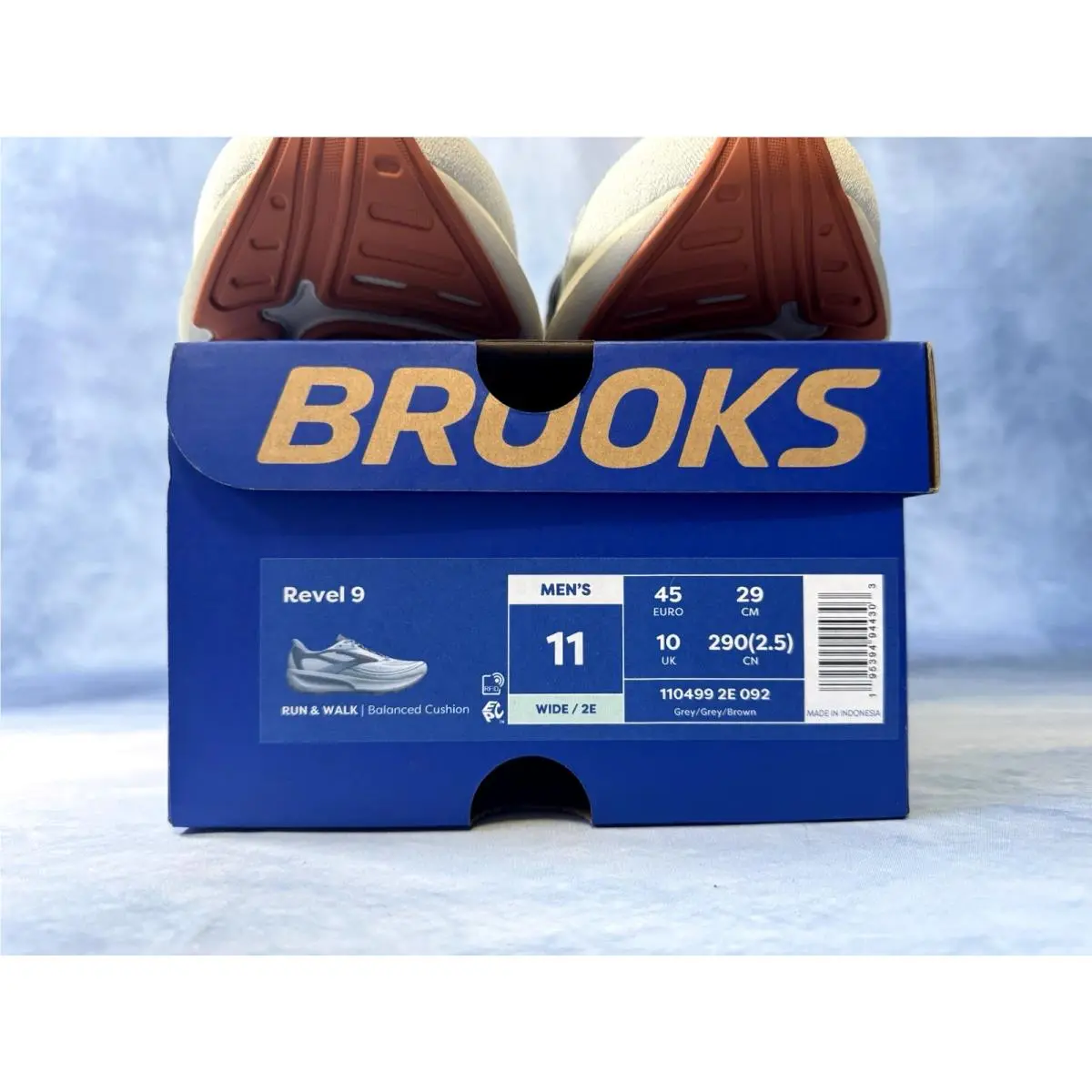 Brooks shoes - Brooks Revel - Revel - Gray 10