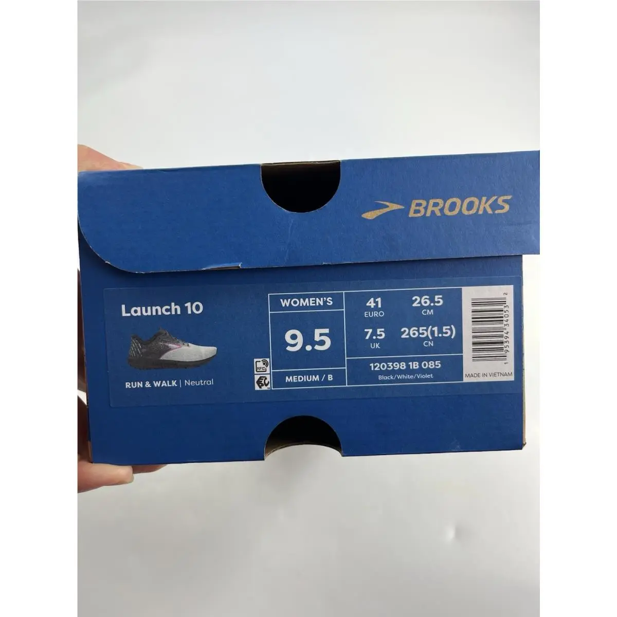 Brooks shoes - Brooks Launch 10 - Launch - Black/White/Violet 1