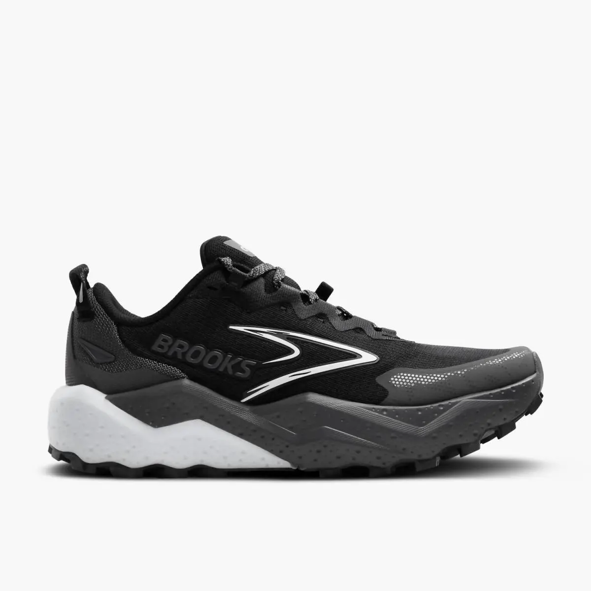 Brooks Caldera 8 Mens Size 8.5 Trail Running Shoes Black/white Hiking