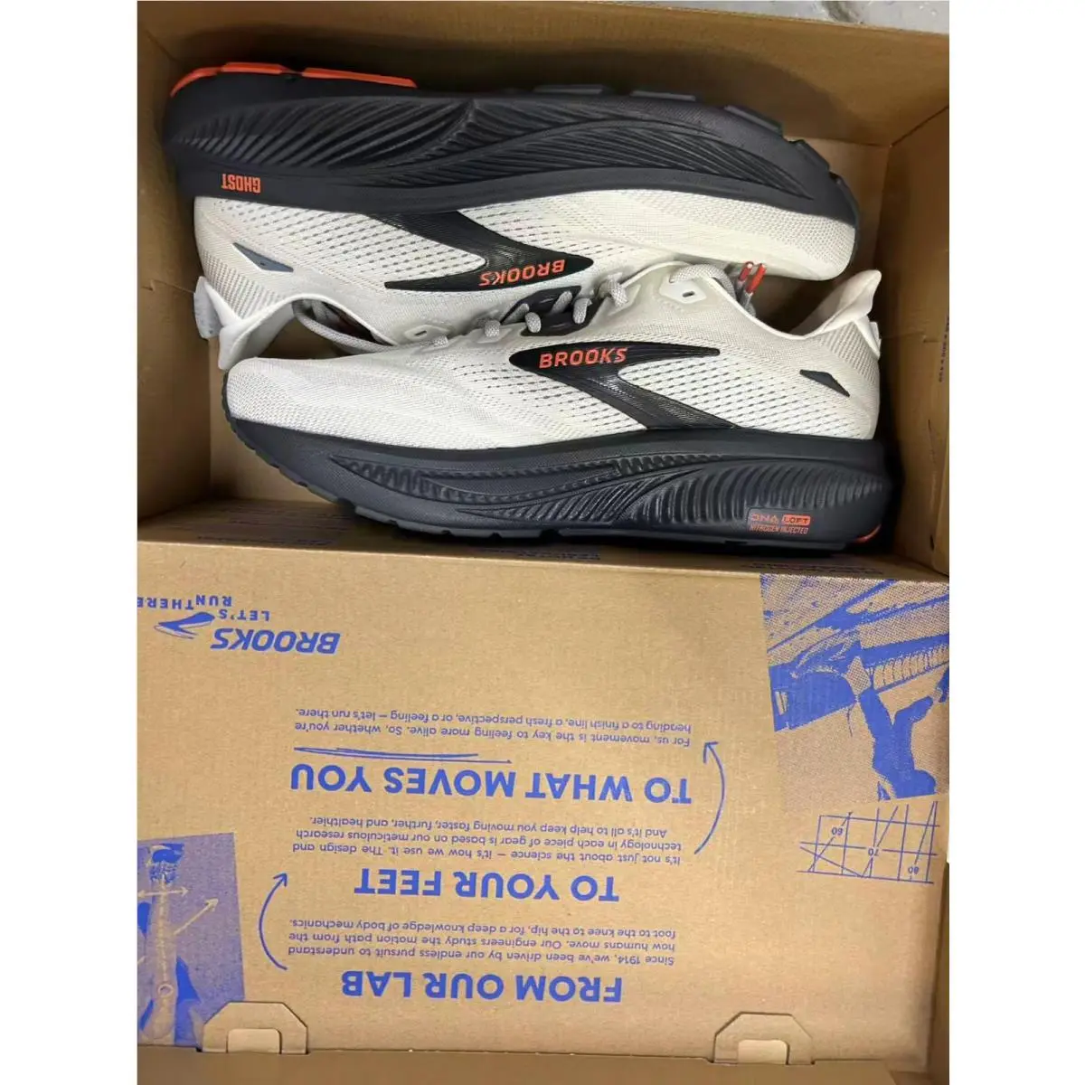 Brooks shoes - ghost 18 - ghost - 110493 2E 292 - coconut pearl, Manufacturer: Flint 0