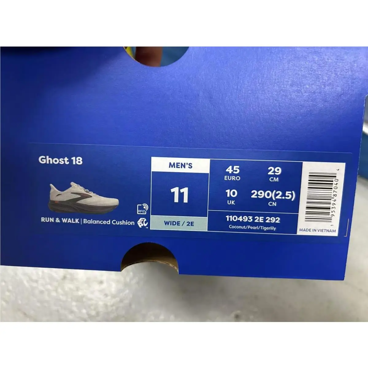 Brooks shoes - ghost 18 - ghost - 110493 2E 292 - coconut pearl, Manufacturer: Flint 2