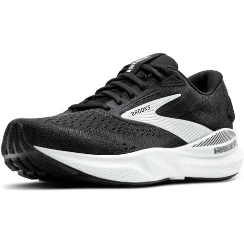 Brooks Adrenaline Gts 24 Supportive Running Shoes Black/white Women`s Size 10 W - Black/White
