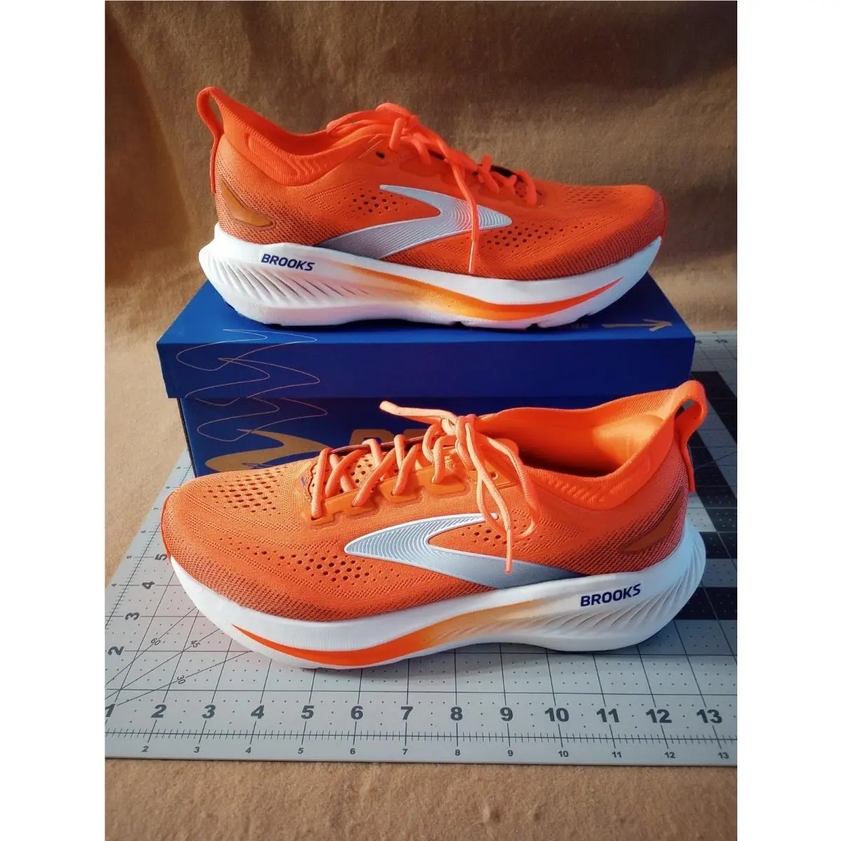 Brooks shoes - orange white 1