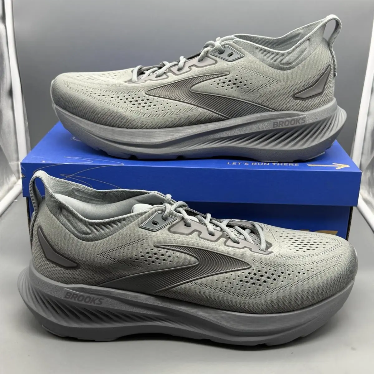 Brooks Glycerin 23 Men’s 12.5 2E Wide Running Shoes Walking Gym Sneakers Grey