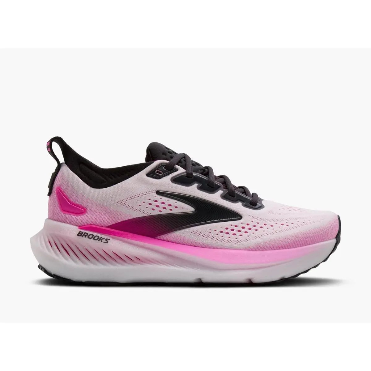 Brooks Glycerin 23 Women’s Size 9 Running Shoes White Cyber Pink Sneakers