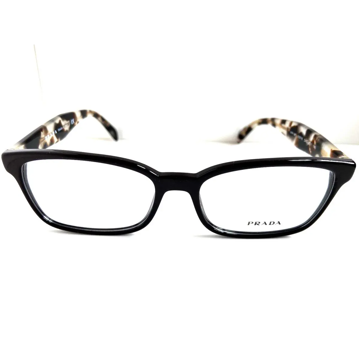 Prada Vpr 1T8 OHD-1O1 53mm Brown Rectangle Men`s Women’s Eyeglasses Frame