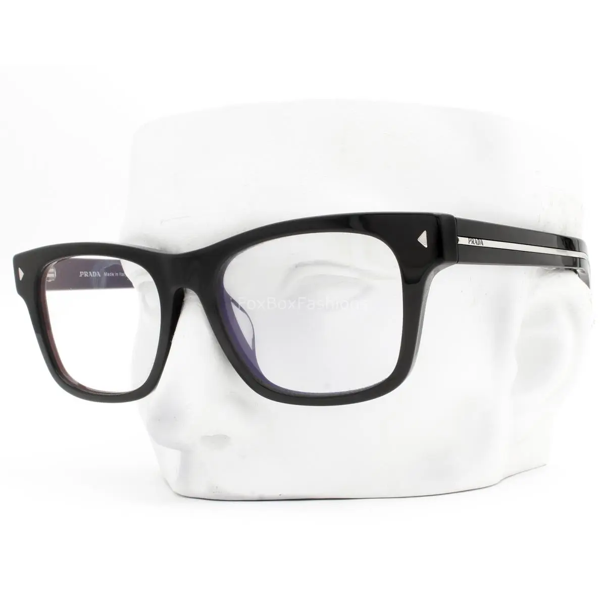 Prada Blue Light Filter Glasses SPRA17F 16K-60K Black Wcase 55mm Alternative Fit