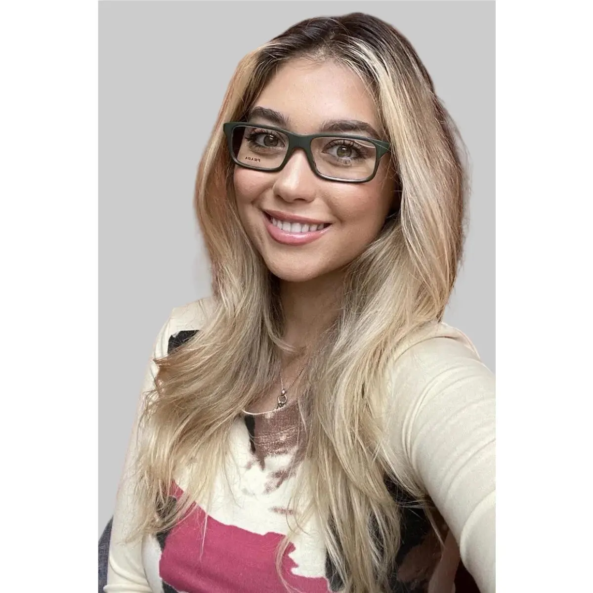 Prada Vpr 0S6 UBF-1O1 54mm Olive Men’s Women’s Eyeglasses Frame