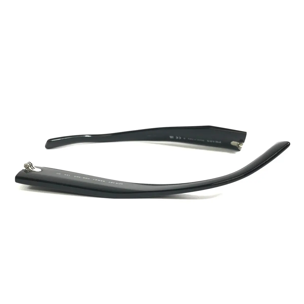 Prada Spr 06Y 09Q-5S0 Black Sunglasses Eyeglasses Arms Only For Parts - Black