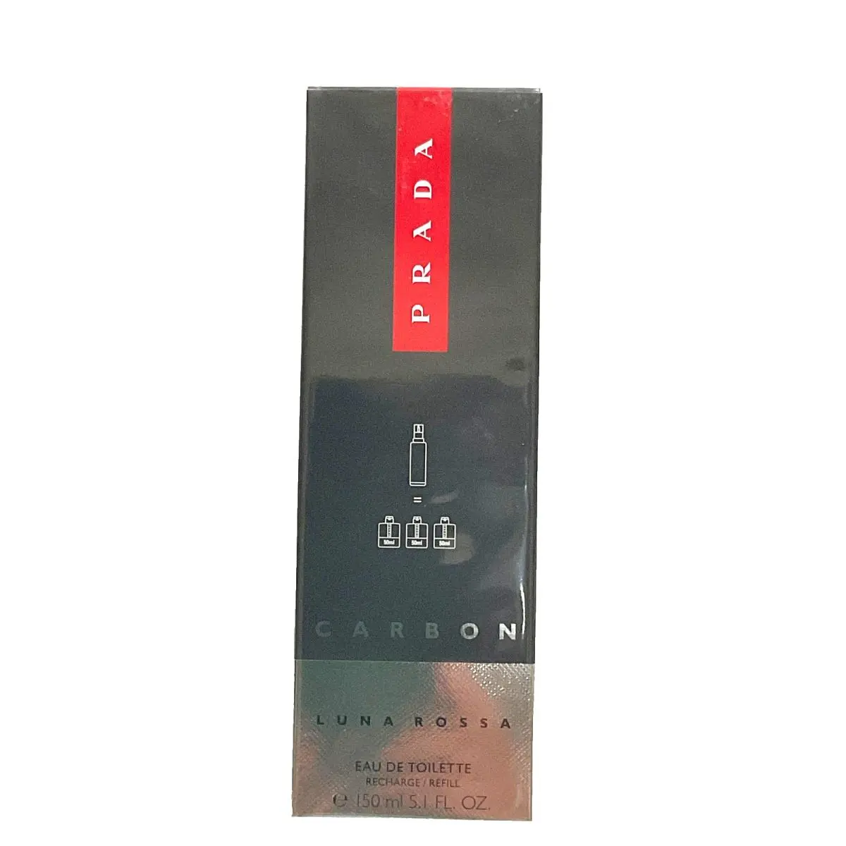 Prada Luna Rossa Carbon Eau de Toilette Men Refill 5.1 oz