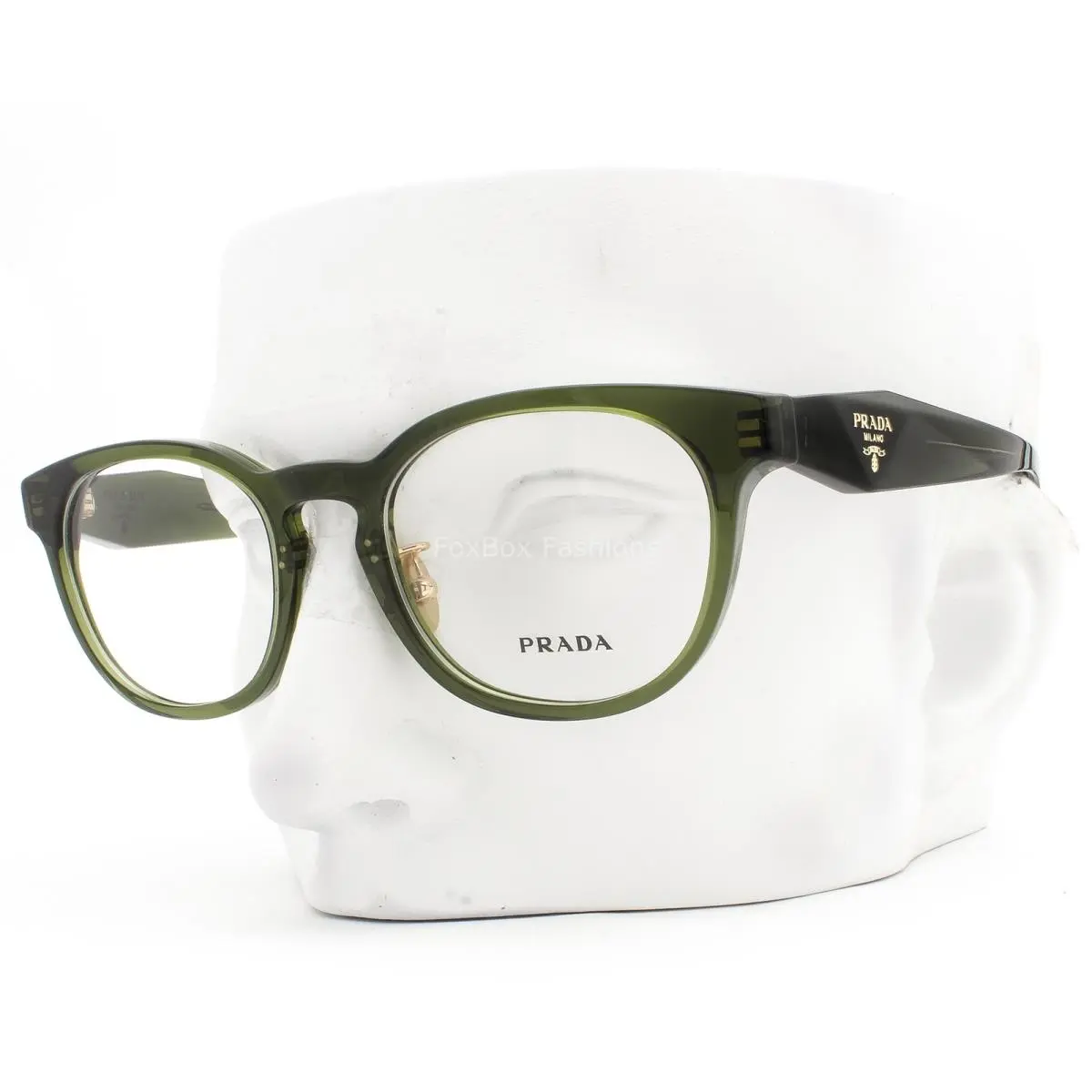 Prada Eyeglasses Glasses Vpr B06D 19Z-1O1 Bottle Green W/case Alternative Fit