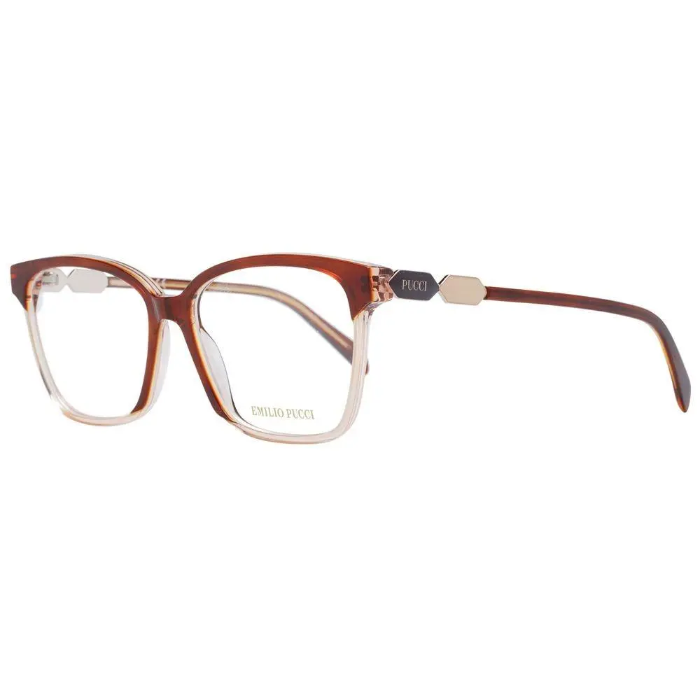 Brown Plastic Glasses Frames by Emilio Pucci
