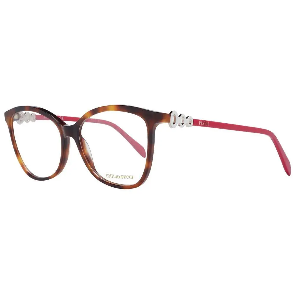 Brown Plastic Glasses Frames - PU-1049614 by Emilio Pucci