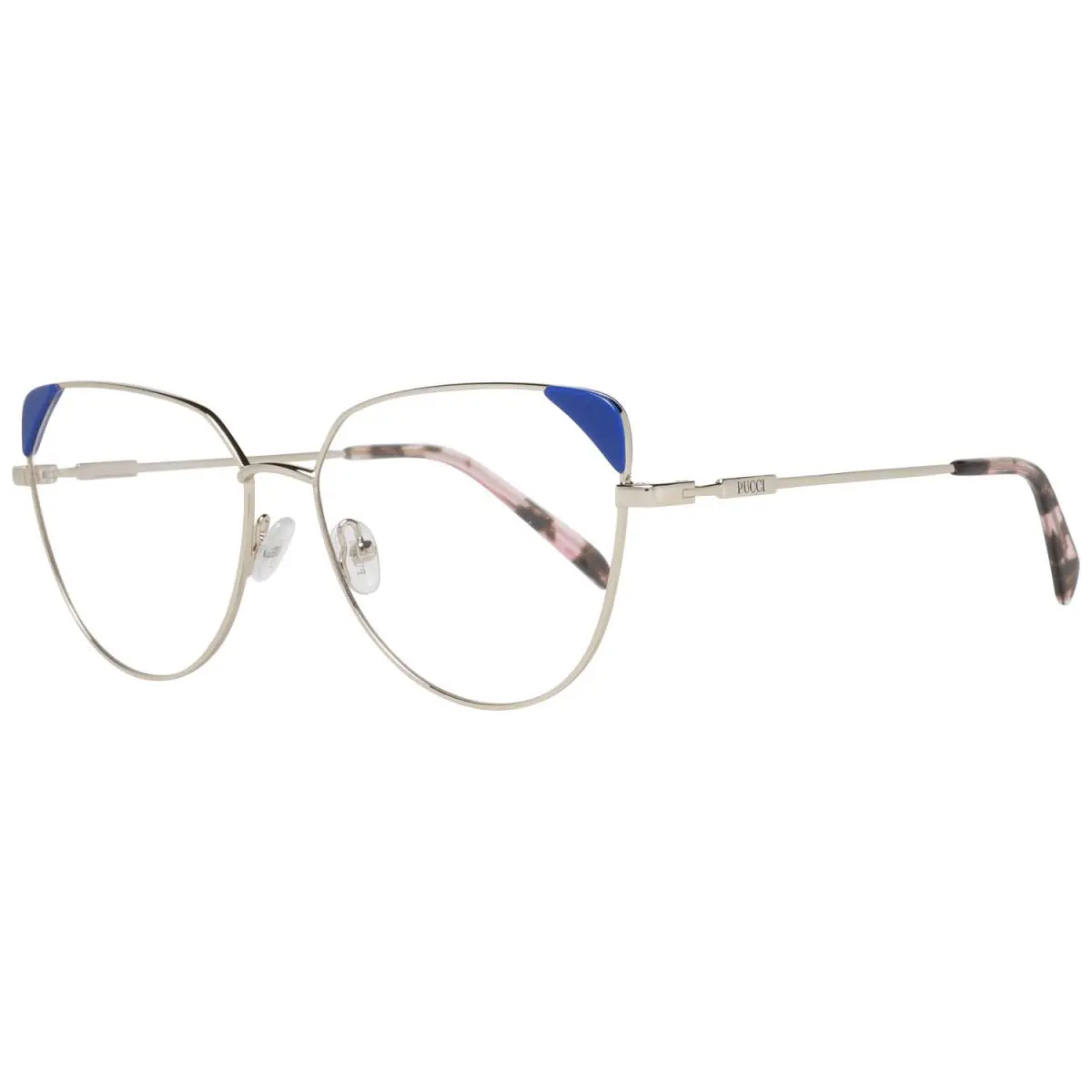 Emilio Pucci Gold Metal Plastic Glasses Frames