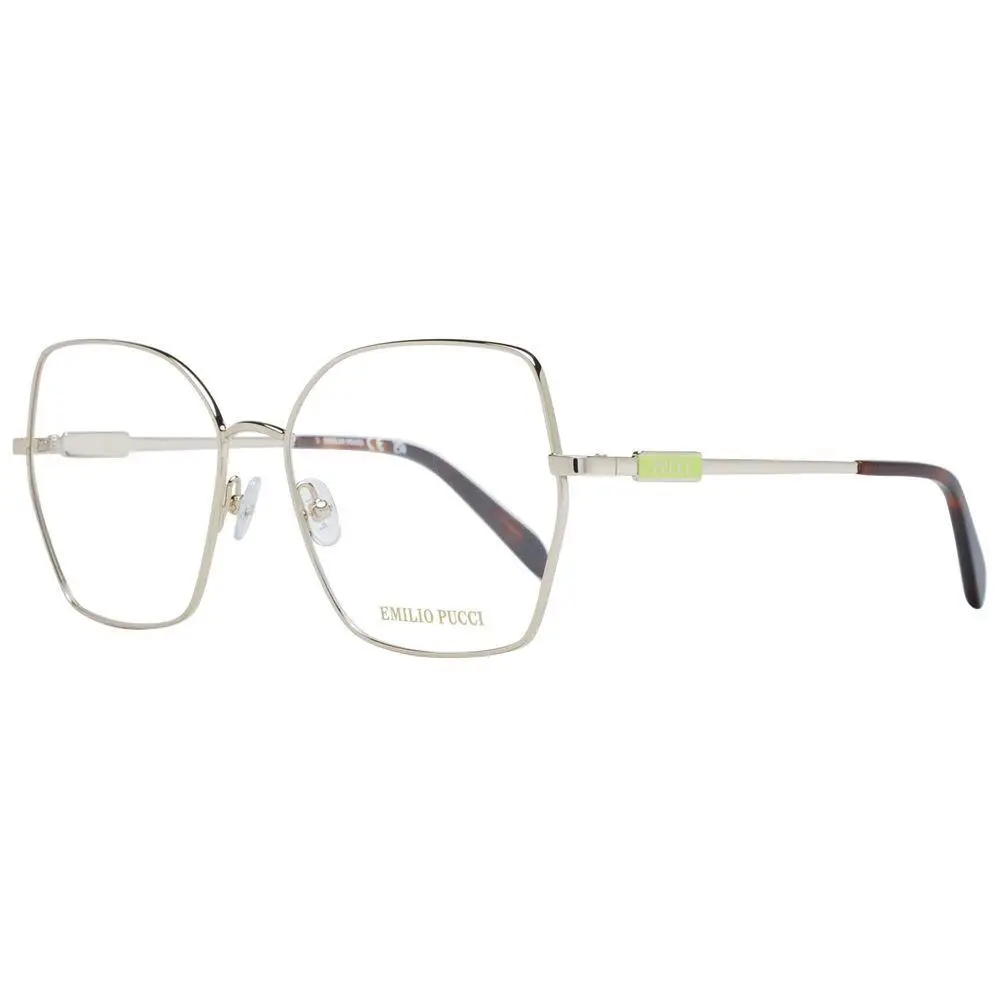 Emilio Pucci Gold Metal Glasses Frames