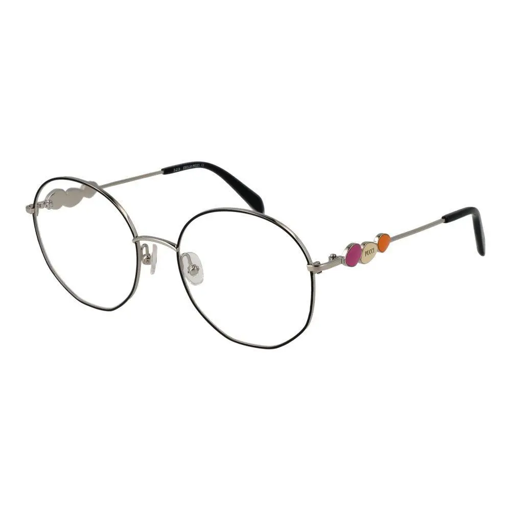 Emilio Pucci Black Metal Glasses Frames