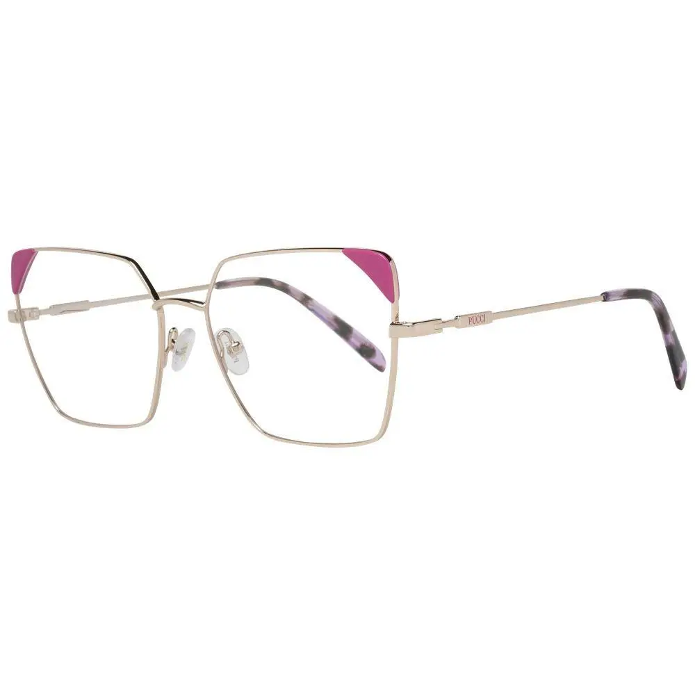 Emilio Pucci Rose Gold Metal Plastic Glasses Frames