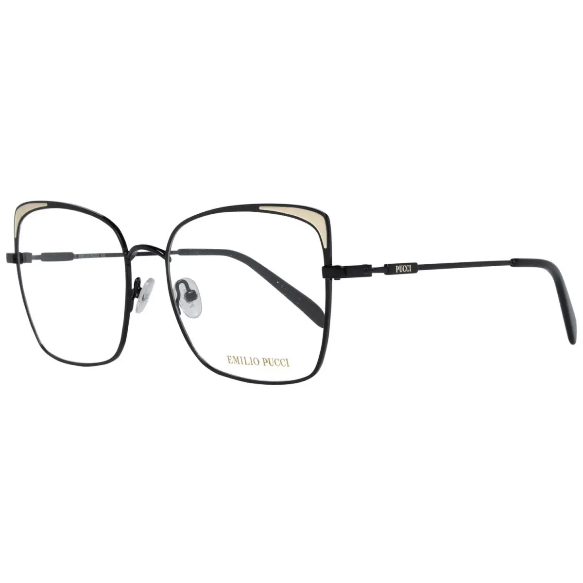 Emilio Pucci Black Metal Glasses Frames - PU-1033816