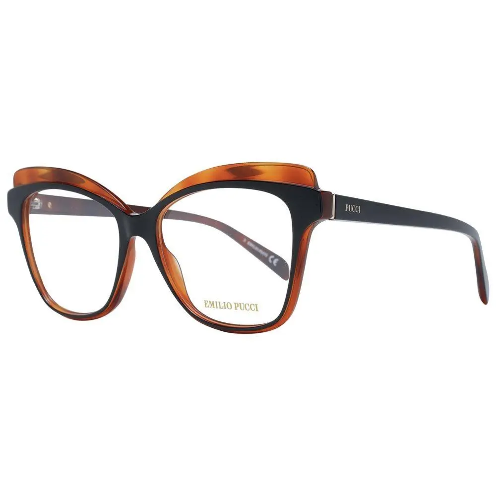 Emilio Pucci Brown Plastic Glasses Frames - PU-1049632