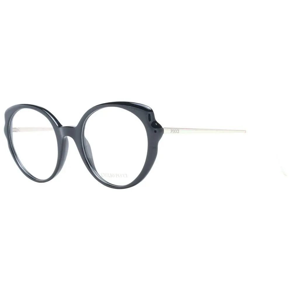 Black Plastic Glasses Frames - PU-1049224 by Emilio Pucci