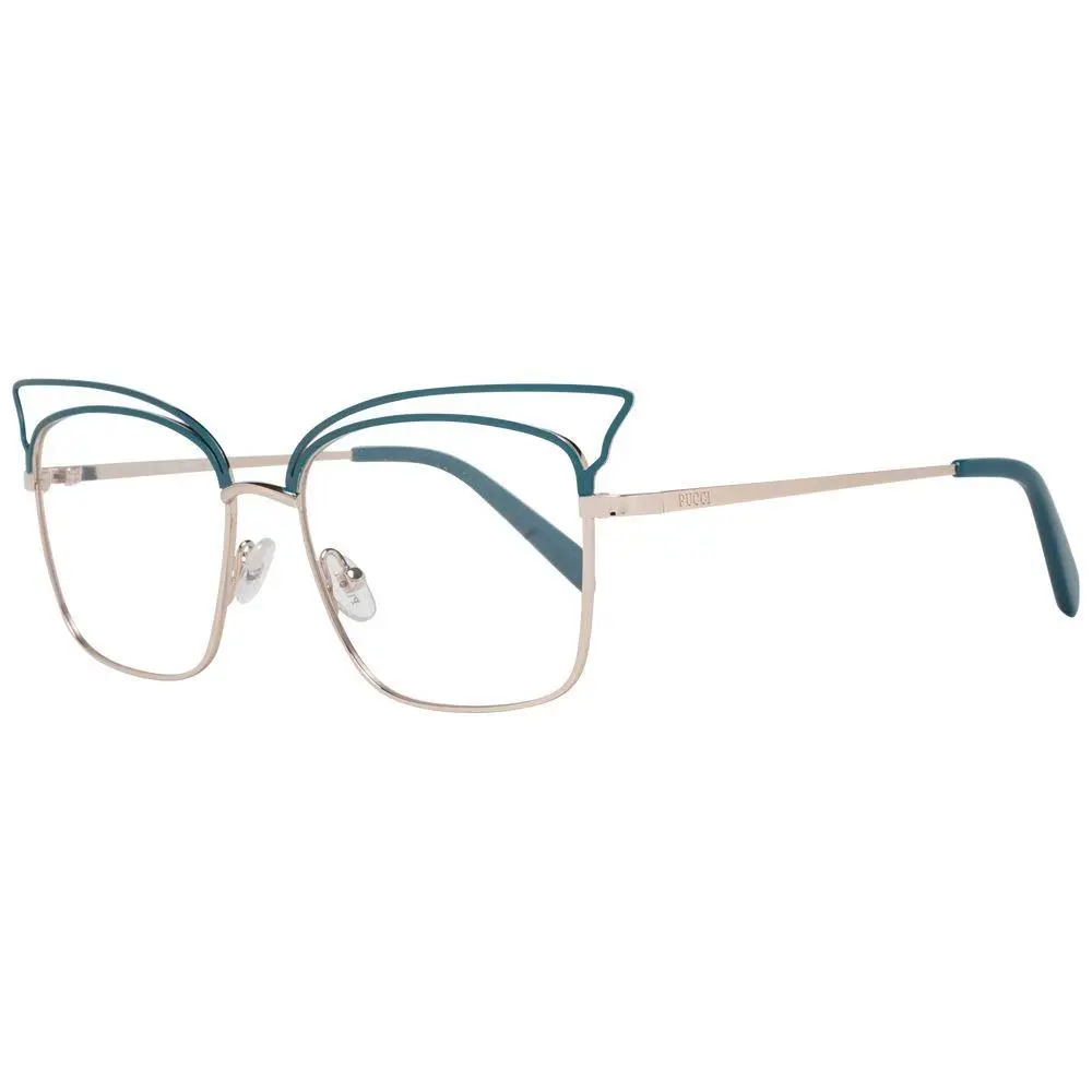 Emilio Pucci Turquoise Metal Glasses Frames - PU-1029547