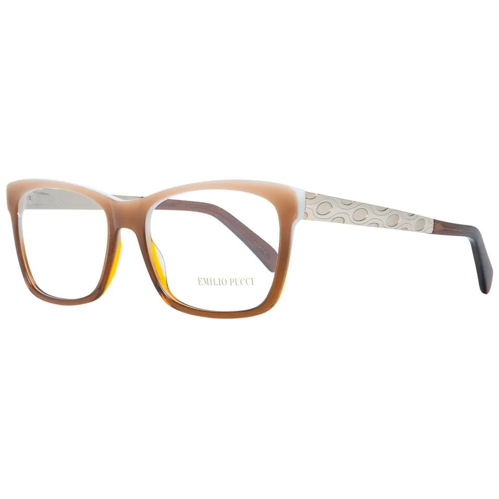 Emilio Pucci Brown Plastic Glasses Frames - PUEP502754047AC