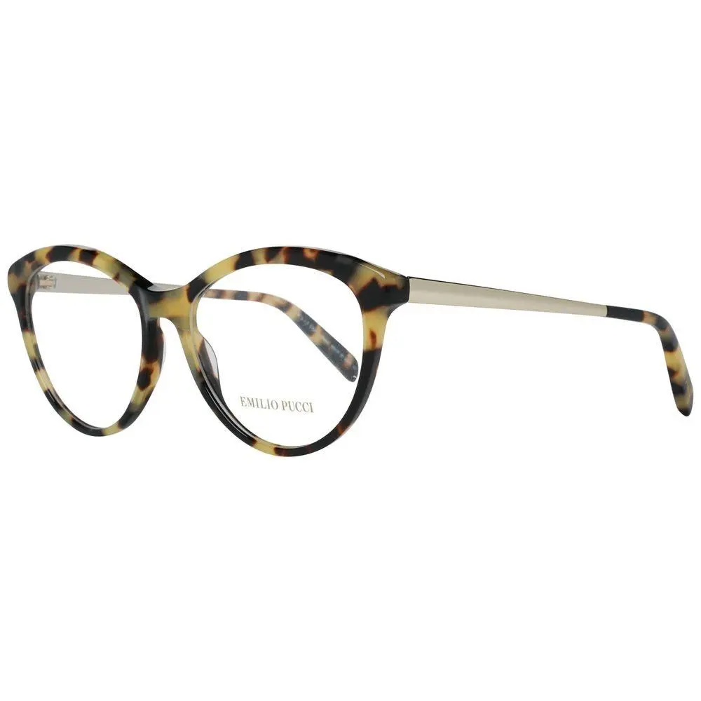 Emilio Pucci Brown Metal Glasses Frames