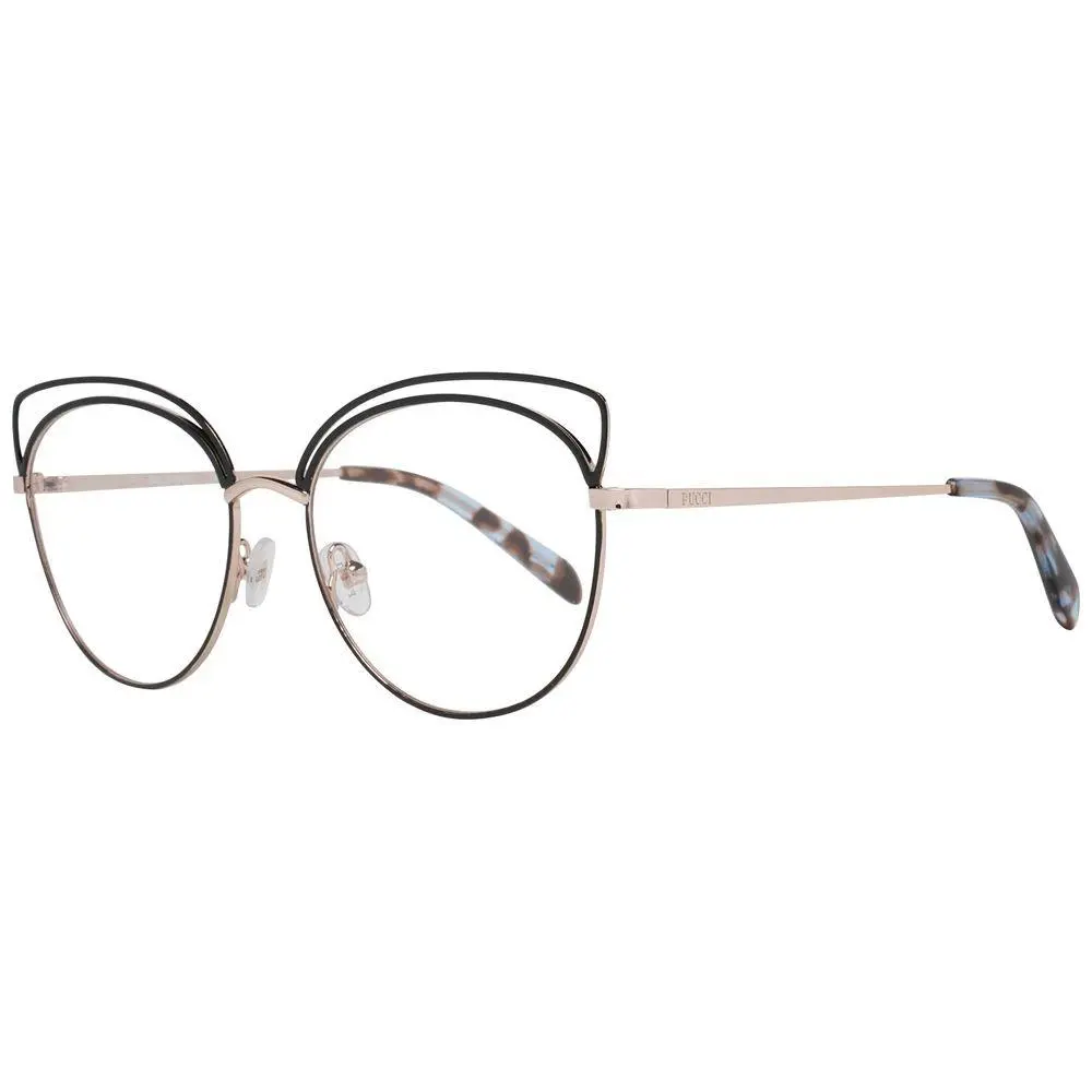 Emilio Pucci Black Metal Glasses Frames