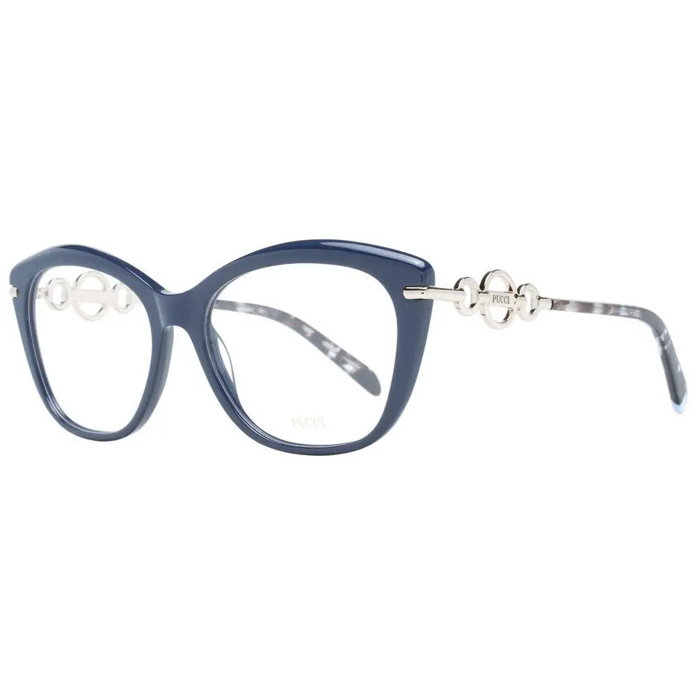 Blue Plastic Glasses Frames - PU-1049604 by Emilio Pucci