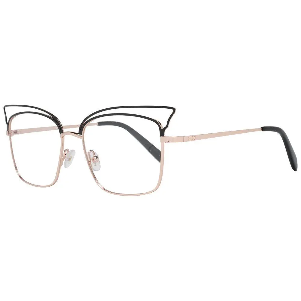 Emilio Pucci Black Metal Glasses Frames - PUEP512253028AC