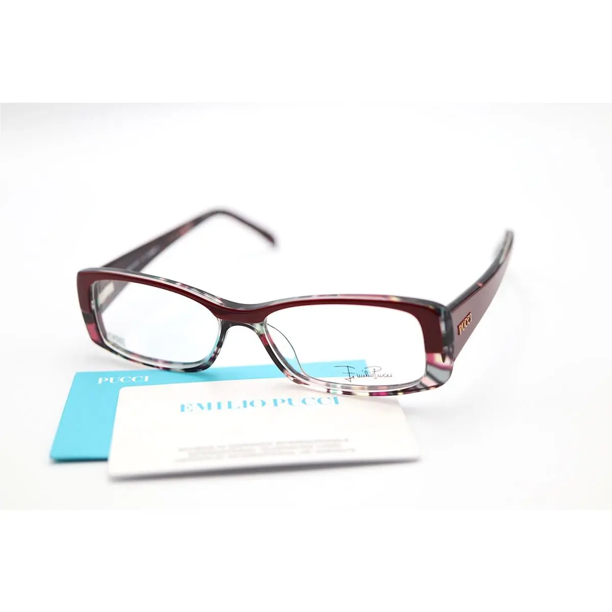 Emilio Pucci EP2651 692 Burgundy 50-15-135 Eyeglass Frames Flex Italy