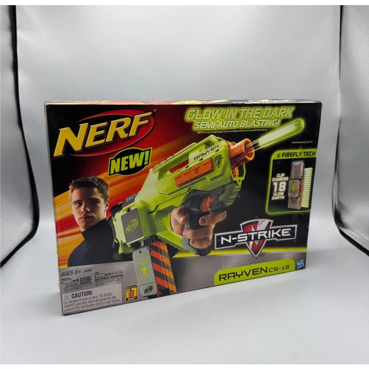 Nerf N-strike Rayven CS-18 Firefly Blaster Glow In The Dark