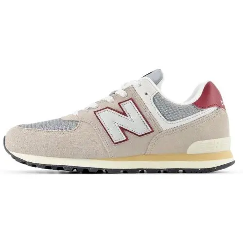 New Balance 574 Sneaker - Youth US 7 M - Women US 8.5 - Brown/red/gray GC574SKB