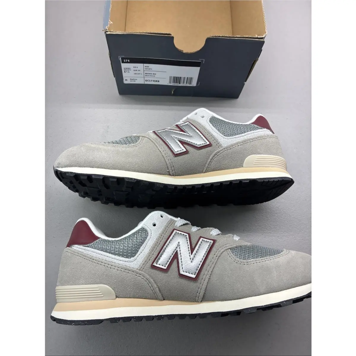 New Balance shoes - New Balance 574 - GC574SKB - Brown, Red, Gray 0