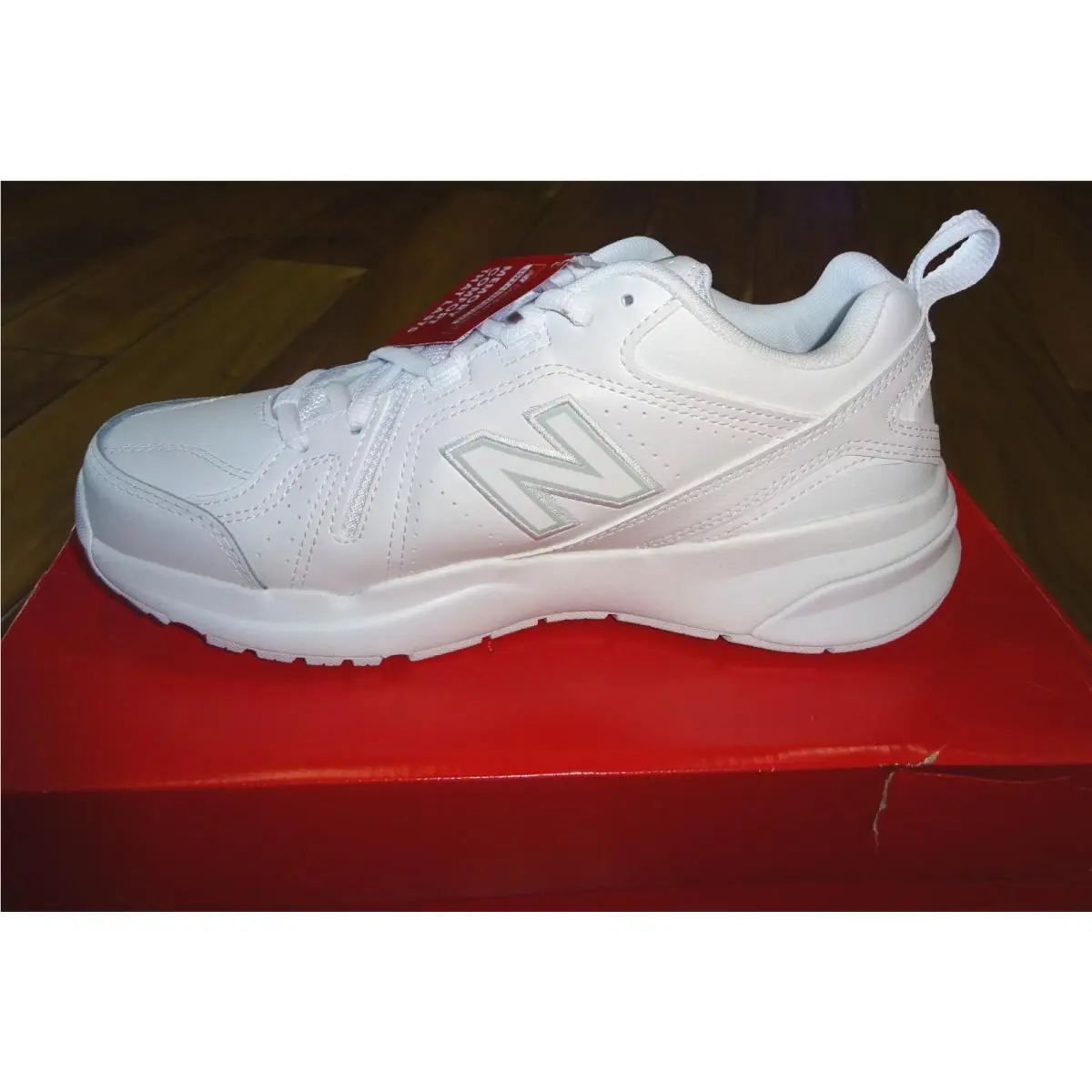 New Balance Men`s 608v5 White Casual Comfort Cross Trainer Size
