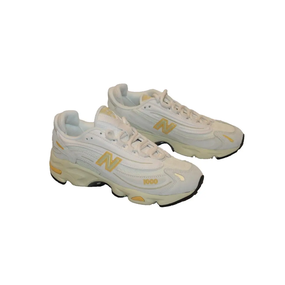New Balance 1000 Men 6 Women 7.5 Leather Sneakers Mineral Sea Salt New