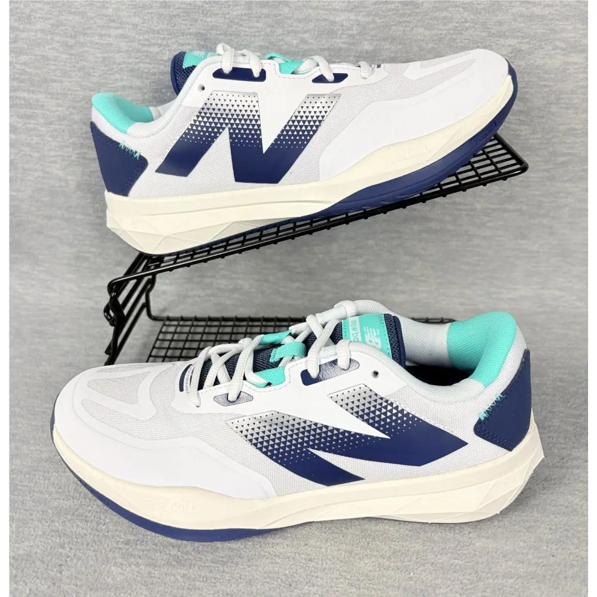 New Balance Fuel Cell 796v4 Pickleball Sneakers Mens 7 D White Blue Tennis Court