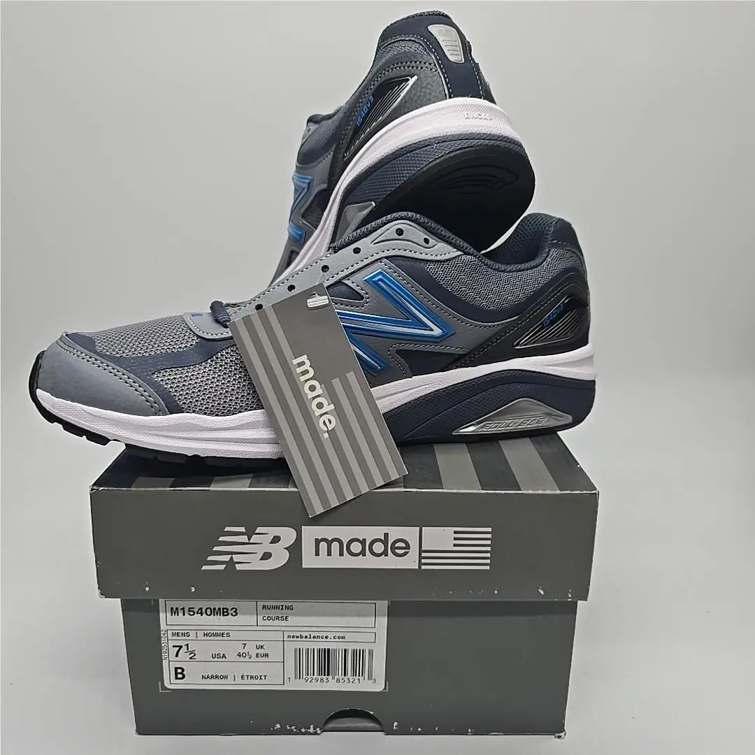 Men`s 7.5 / Womens 9 New Balance 1540MB3 Running Shoes Grey Black B Narrow New