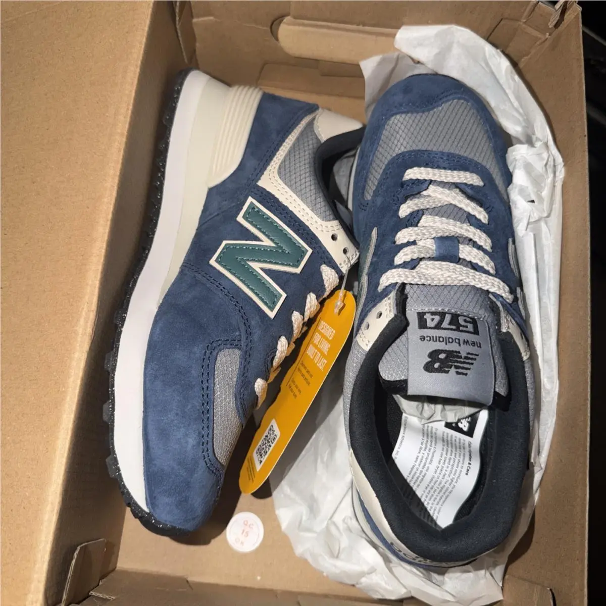 New Balance 574 Cordura Navy/slate Grey/new Spruce Men’s 5 . Women 6.5