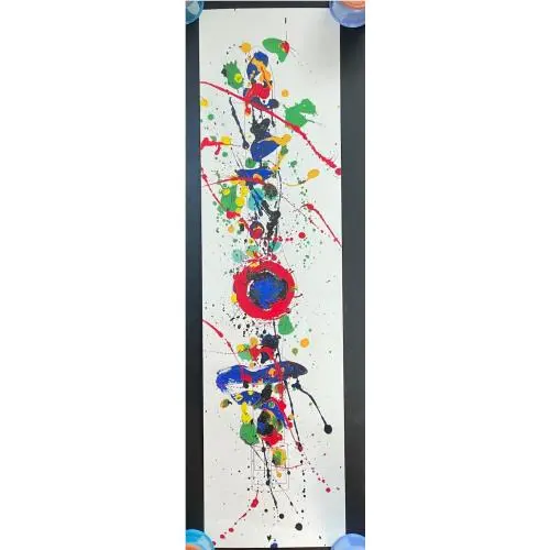 Sam Francis Swatch Watch Signed Lithograph Box 30”x8” in 1992