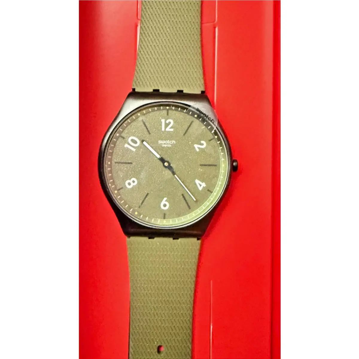 Hint Of Pine Quartz Green Dial Unisex Watch SS07B115 by Swatch