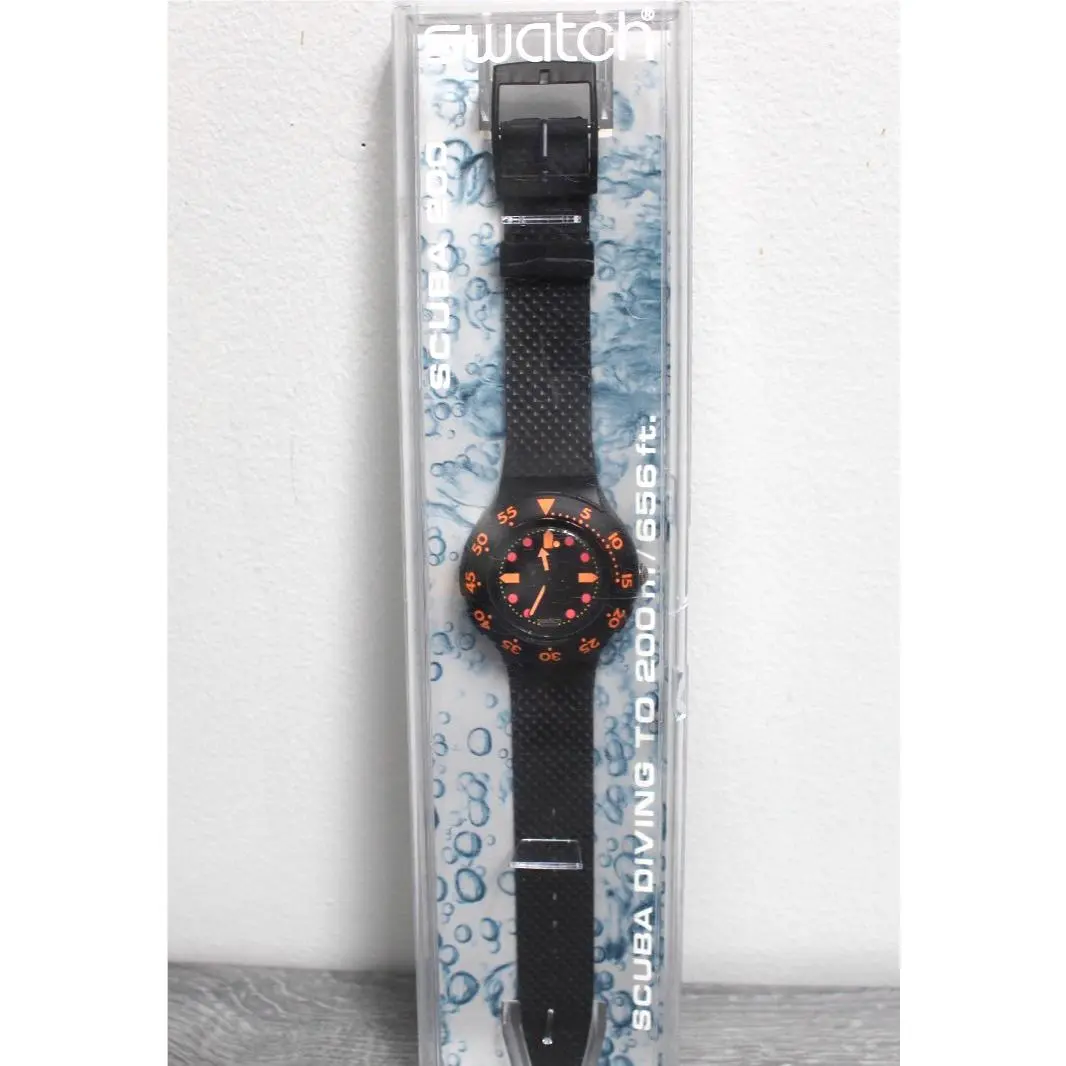 Vintage 1991 Swatch Scuba 200 “barrier Reef” SDB100 Nos W/box Manual