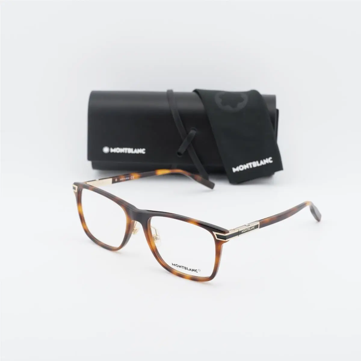Montblanc MB0042O 002 Havana 56mm Eyeglasses