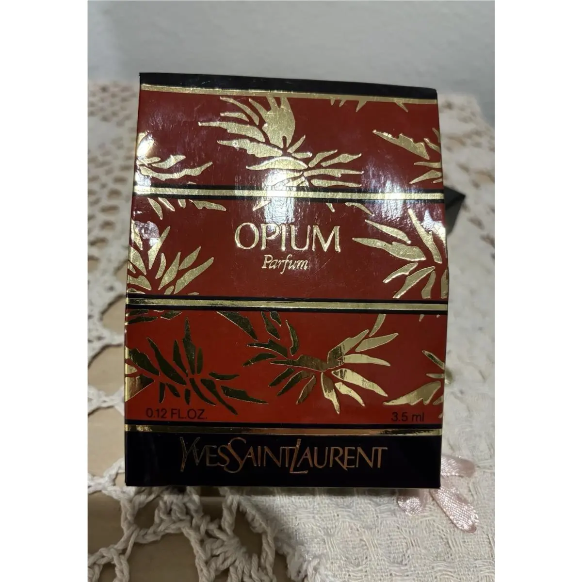 Ysl Opium Pure Parfum Vintage 0.12 oz/3.5 ml with Tassel by Yves Saint Laurent