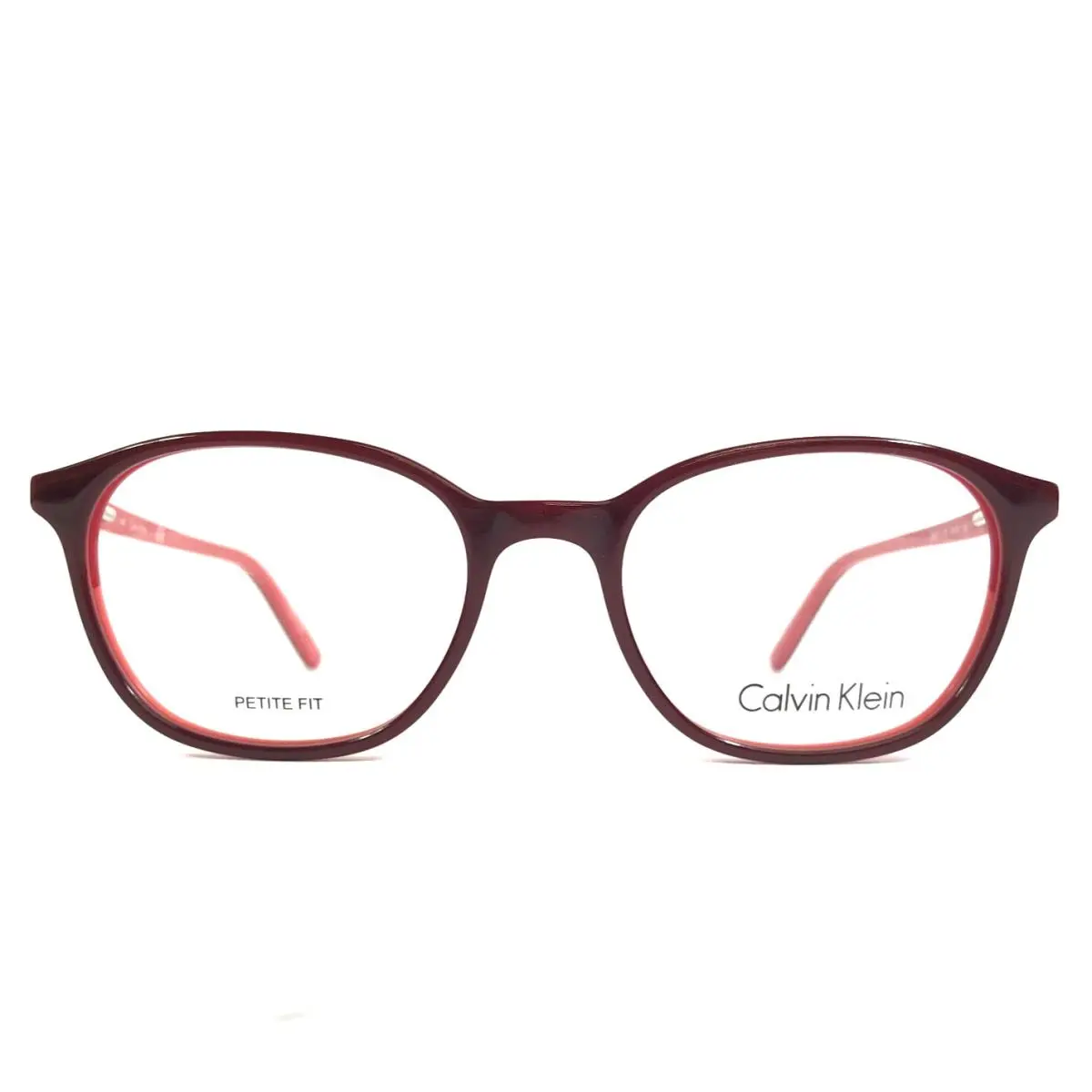 Petite Eyeglasses Frames CK5878 603 Bordeaux Red Square 49-18-140 by Calvin Klein