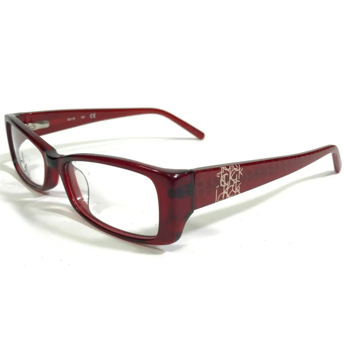 Calvin Klein ck5744 615 Eyeglasses Frames Clear Red Cat Eye Full Rim 49-15-135